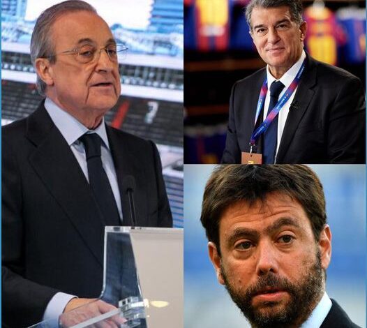 Le Real Madrid, le FC Barcelone et la Juventus veulent relancer la Super League￼